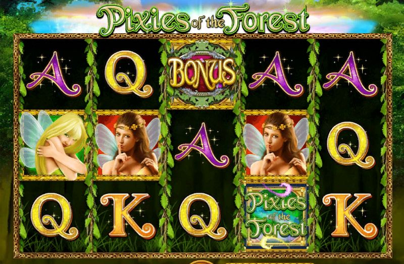 Pixies of the Forest video slot reels